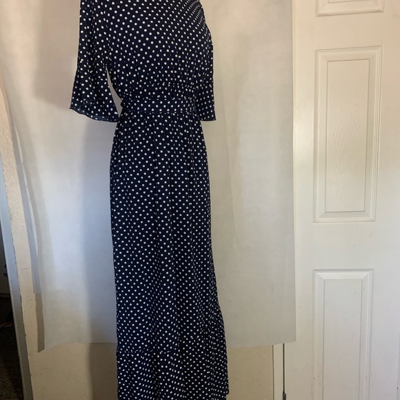 Orange Creek Navy Polka Dot Dress - Picture 7 of 10
